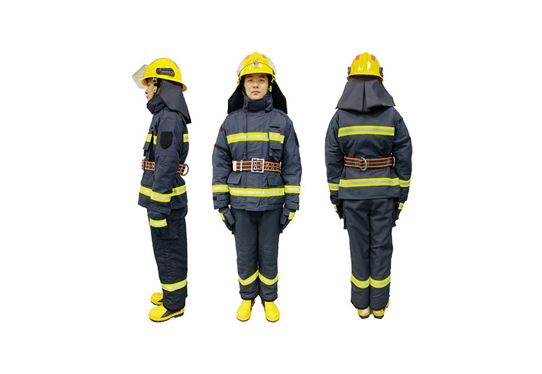 消防服17式消防服套装,消防灭火战斗服加厚5件套款消防员防火服、头盔等